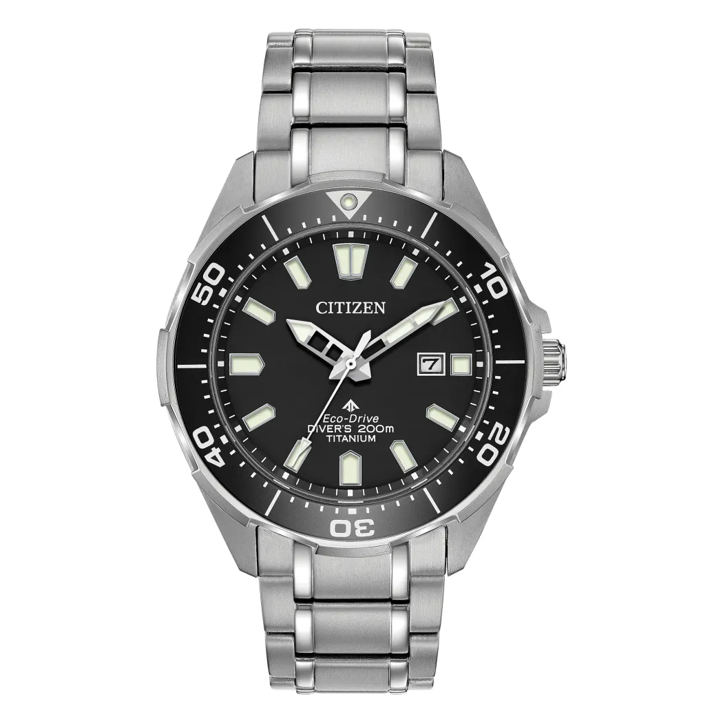 Citizen Promaster Diver Mens Eco Drive Super Titanium Rotating Bezel Watch
