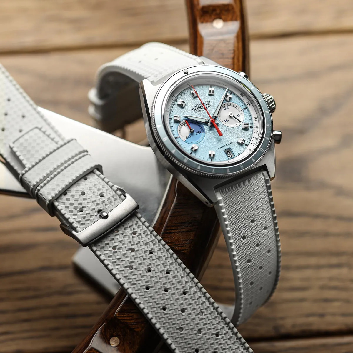 Classic Tropical Style Rubber Watch Strap - White