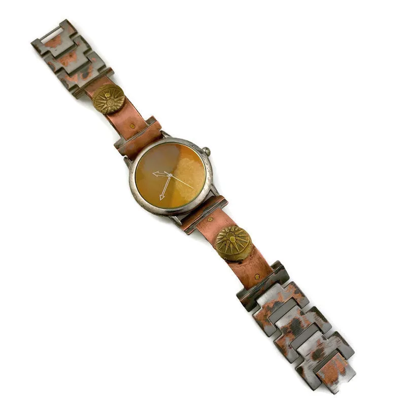 Copper & brass Watch, Multi Color Dial