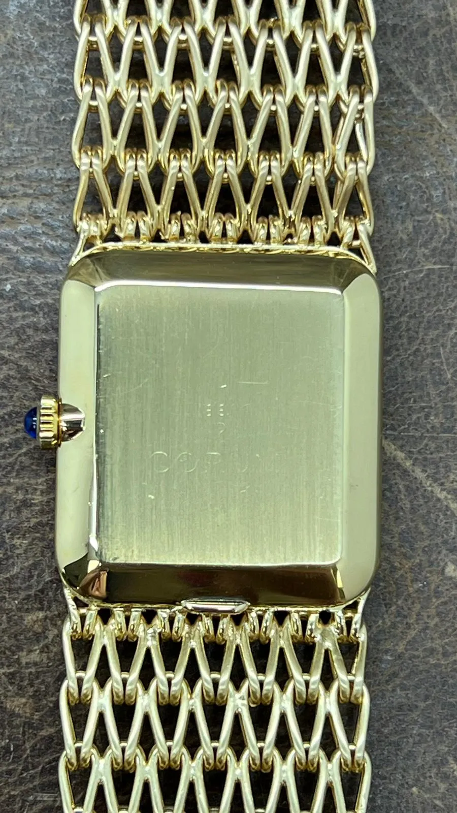Corum 18K Yellow Gold 27118 Peacock feather Dial Manual-wind Women's Watch