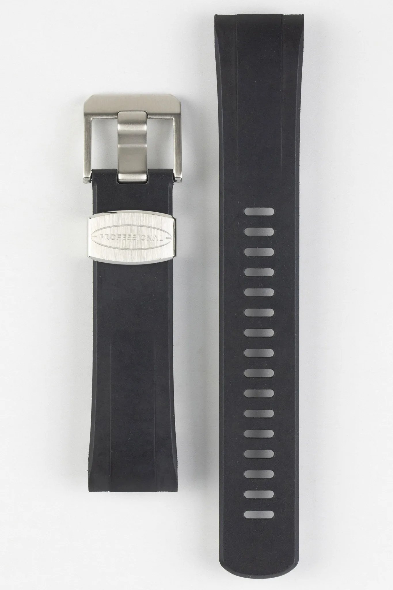 CRAFTER BLUE CB08 Rubber Watch Strap for Seiko "New" Turtle Series – BLACK