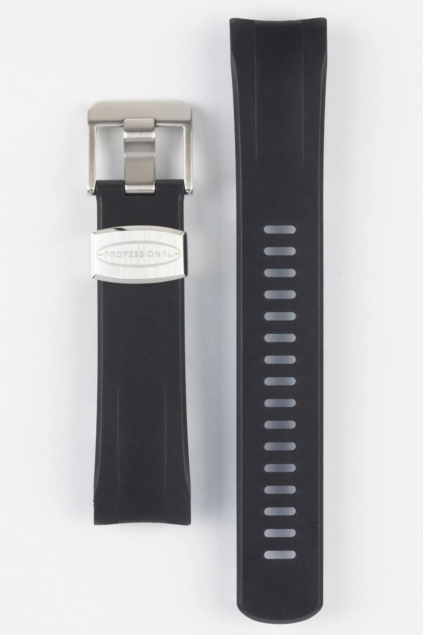 CRAFTER BLUE CB09 Rubber Watch Strap for Seiko "New" Samurai Series – BLACK & BLUE