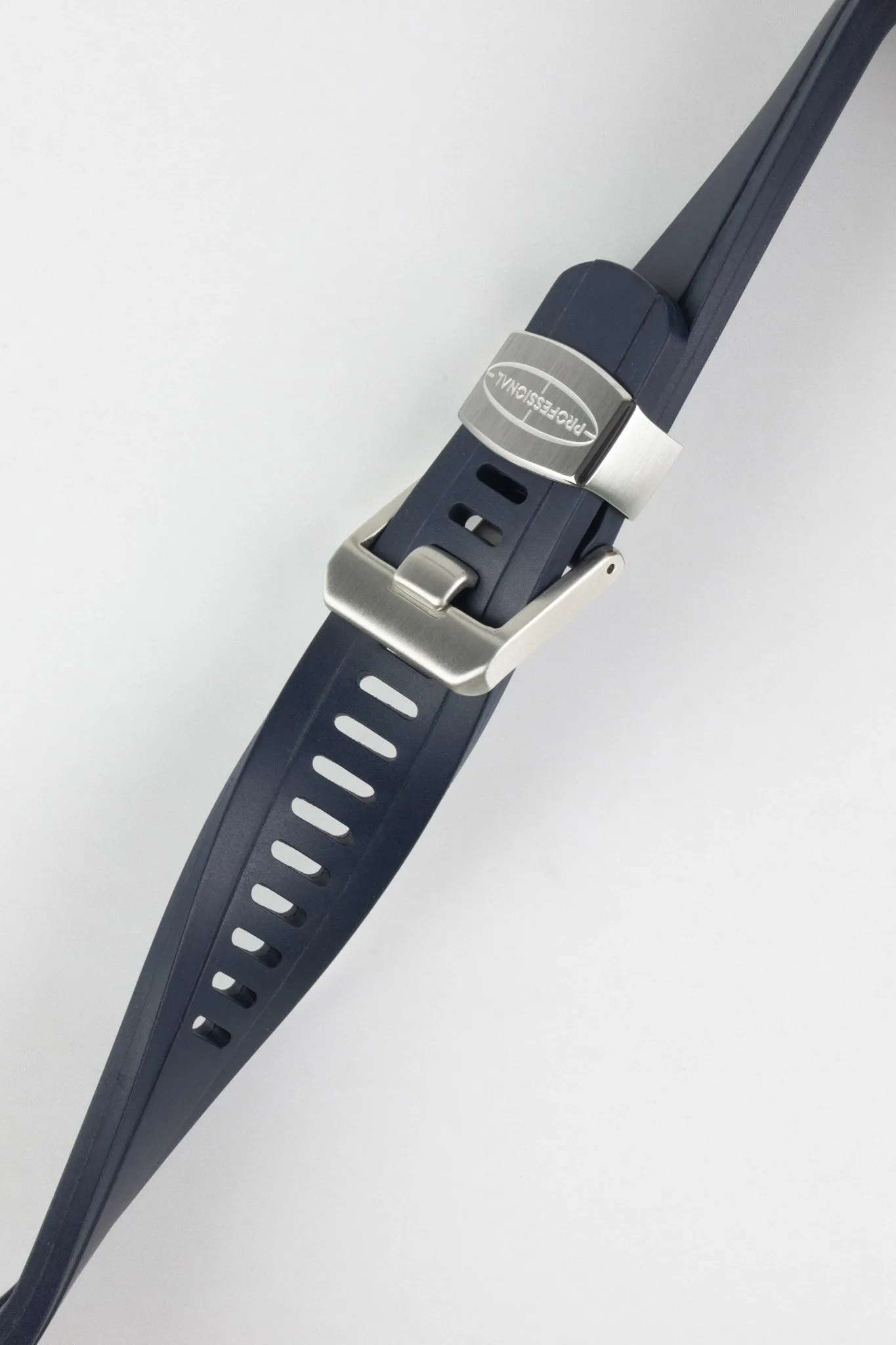 CRAFTER BLUE CB10 Rubber Watch Strap for Seiko SKX Series – NAVY BLUE with Rubber & Steel Keepers