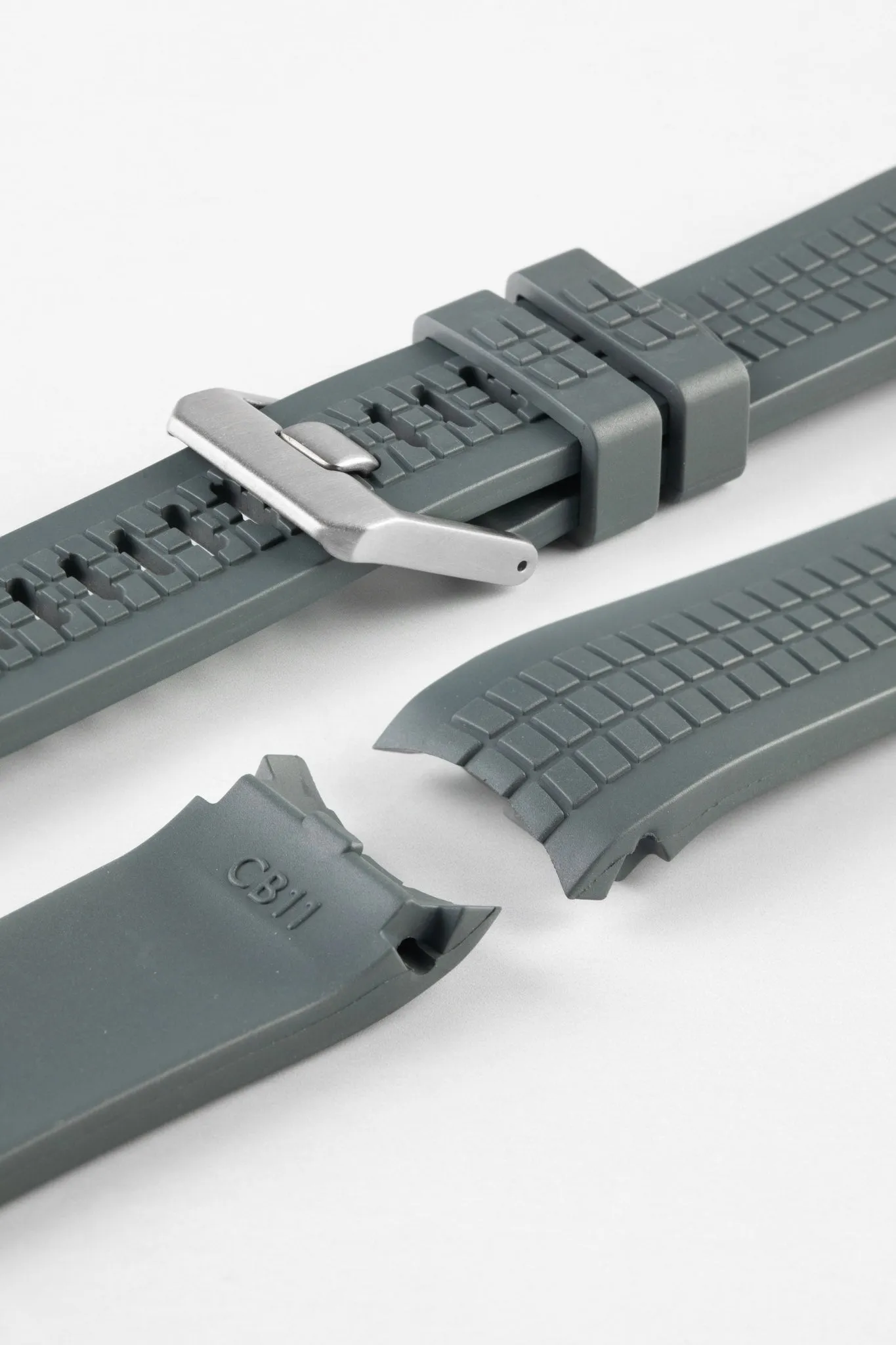 CRAFTER BLUE CB11 'Aquanaut' Rubber Watch Strap for Seiko SKX Series – GREY