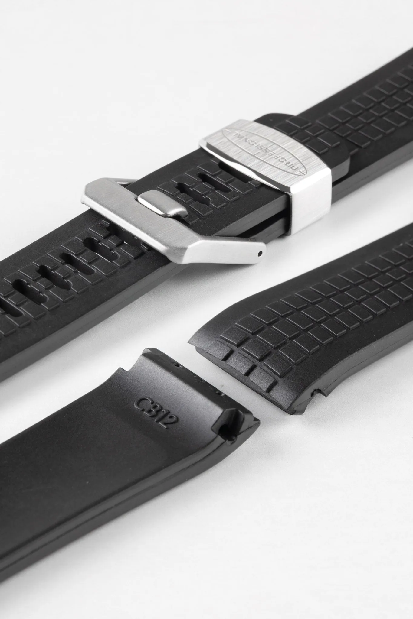 CRAFTER BLUE CB12 'Aquanaut' Rubber Watch Strap for Seiko Turtle – BLACK