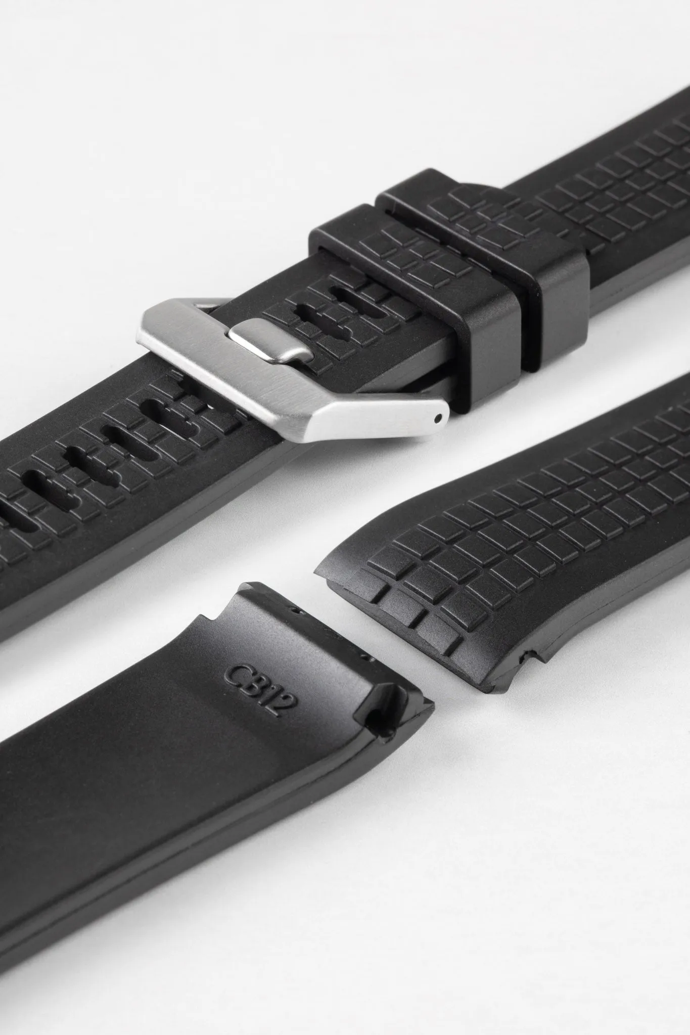 CRAFTER BLUE CB12 'Aquanaut' Rubber Watch Strap for Seiko Turtle – BLACK