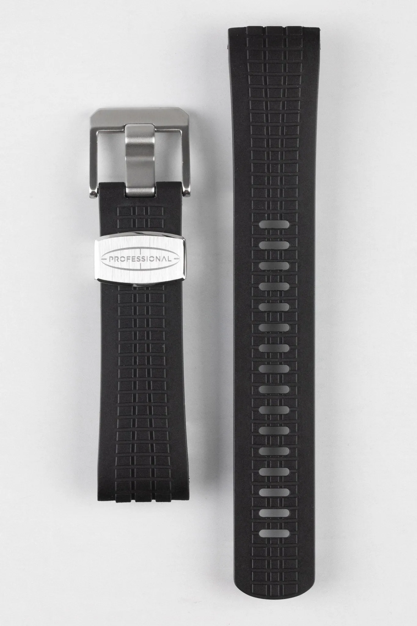 CRAFTER BLUE CB12 'Aquanaut' Rubber Watch Strap for Seiko Turtle – BLACK