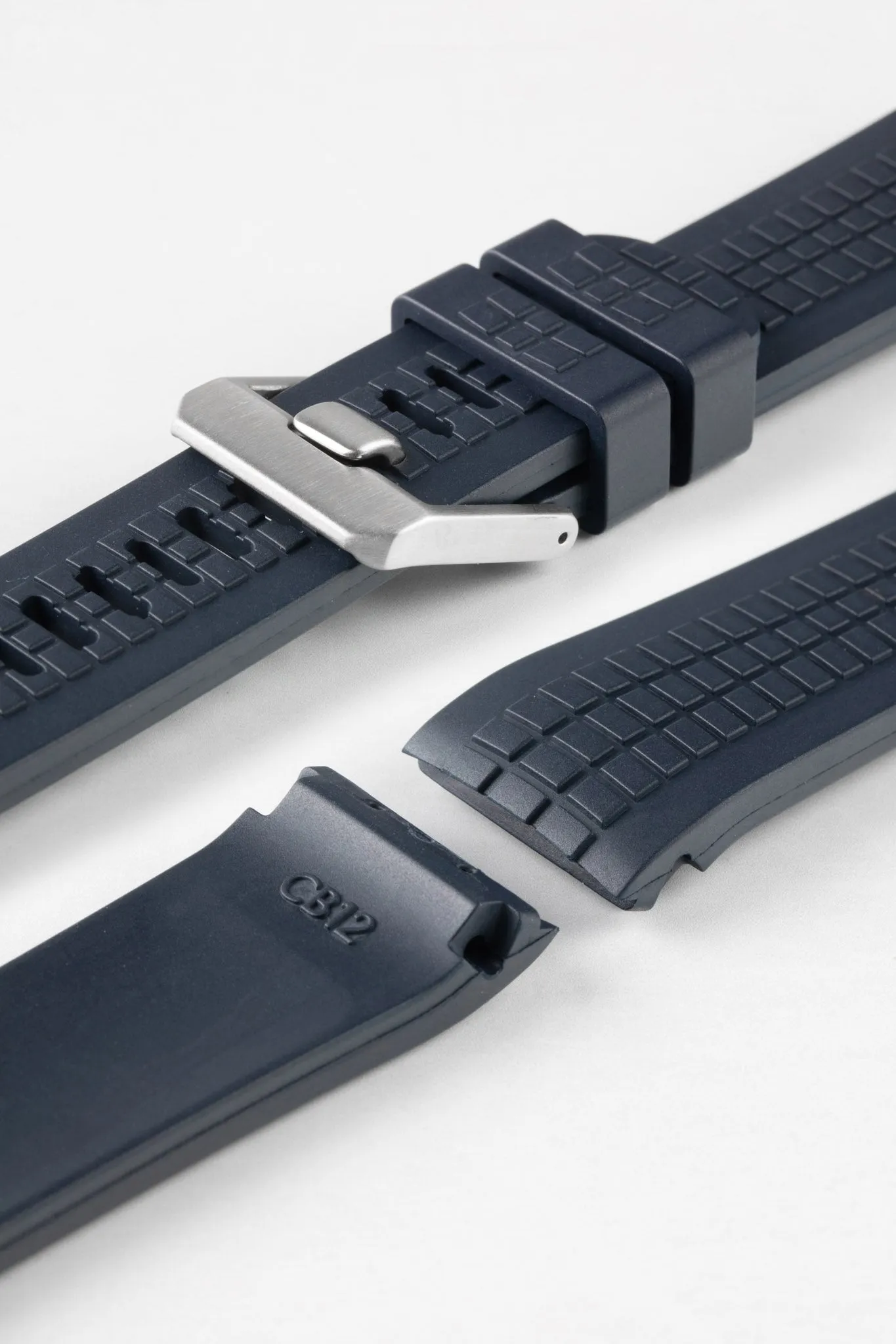 CRAFTER BLUE CB12 'Aquanaut' Rubber Watch Strap for Seiko Turtle – NAVY BLUE