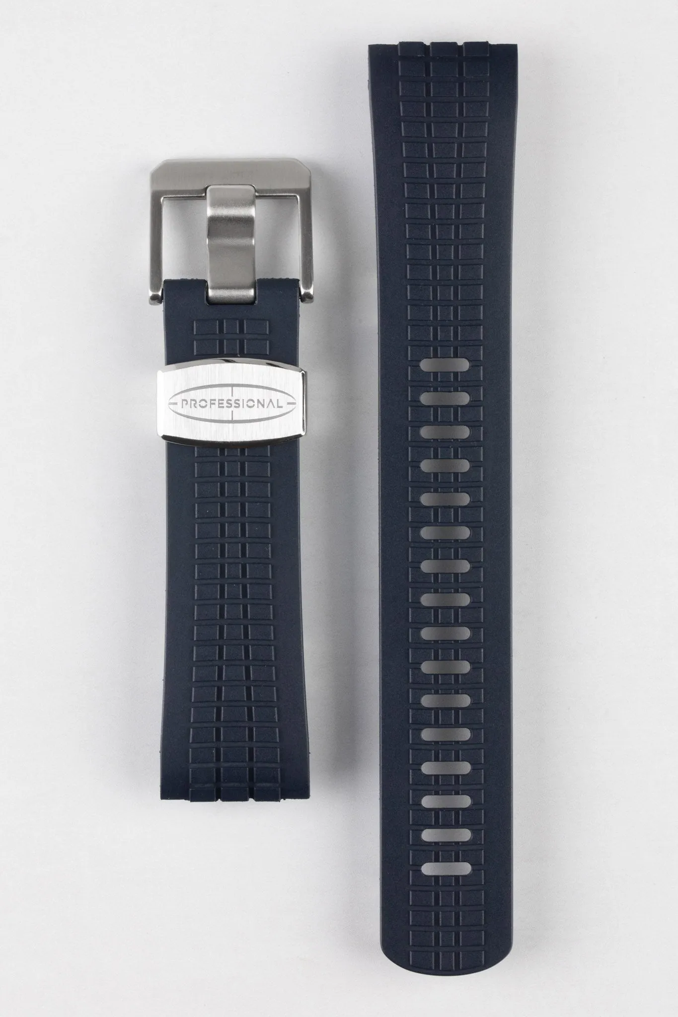 CRAFTER BLUE CB12 'Aquanaut' Rubber Watch Strap for Seiko Turtle – NAVY BLUE