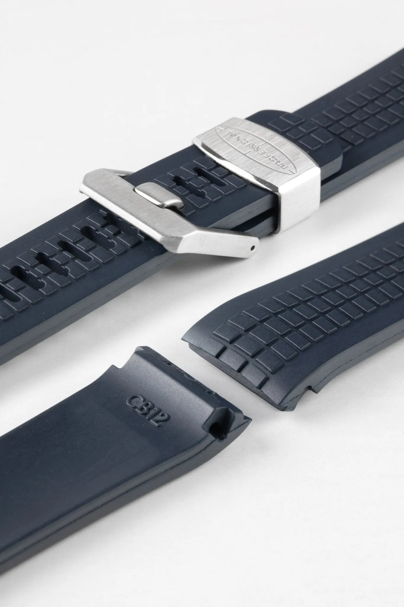 CRAFTER BLUE CB12 'Aquanaut' Rubber Watch Strap for Seiko Turtle – NAVY BLUE