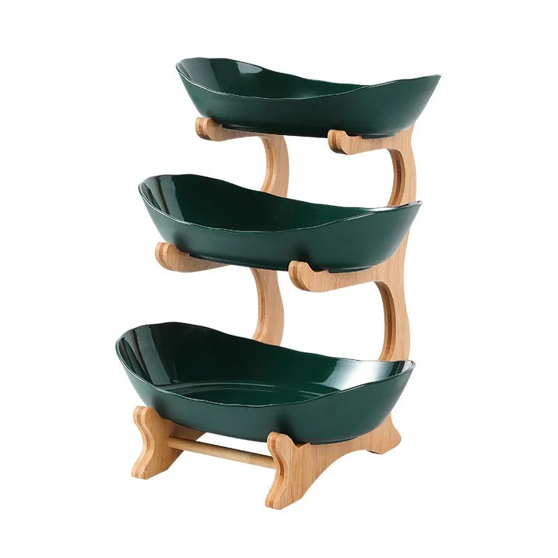 Creative Modern Three-Layer Fruit Plate for Living Room and Home Décor