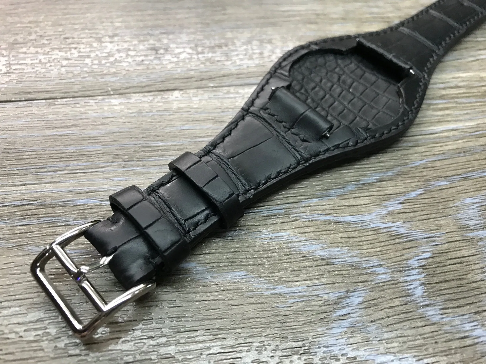 Customer Request - Leather Watch Straps 20mm, Alligator Watch Band, Leather Bund Strap 20mm, 19mm for Rolex, Gift Ideas, Mens Wrist Watchband, Mens Accessories