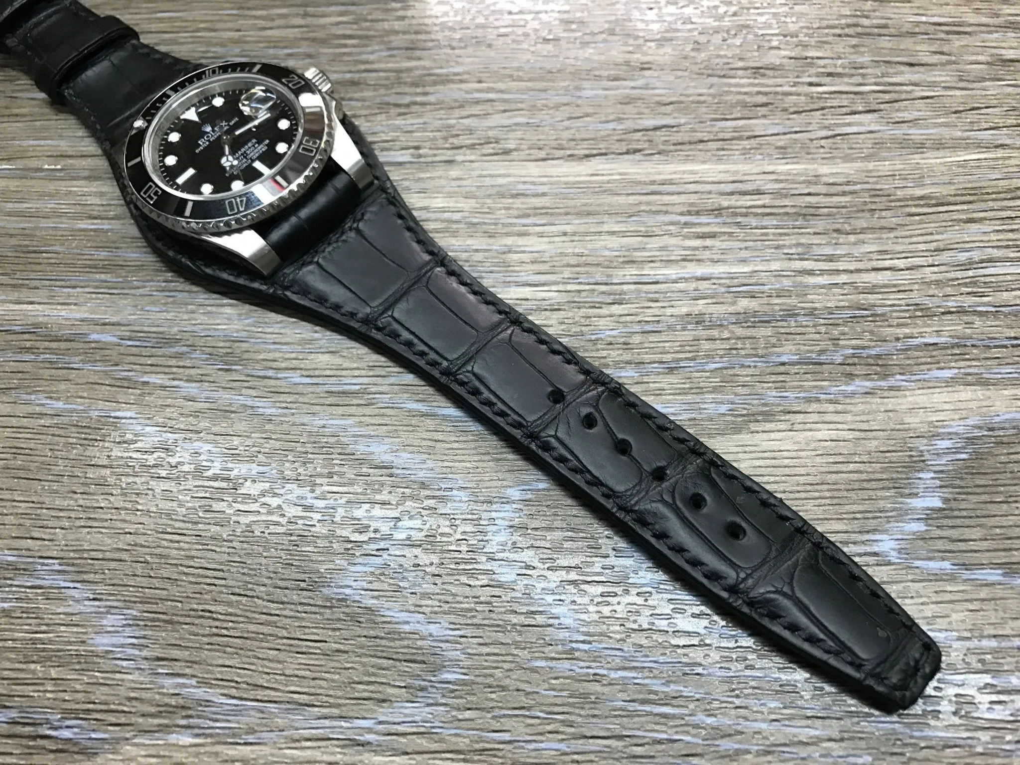 Customer Request - Leather Watch Straps 20mm, Alligator Watch Band, Leather Bund Strap 20mm, 19mm for Rolex, Gift Ideas, Mens Wrist Watchband, Mens Accessories
