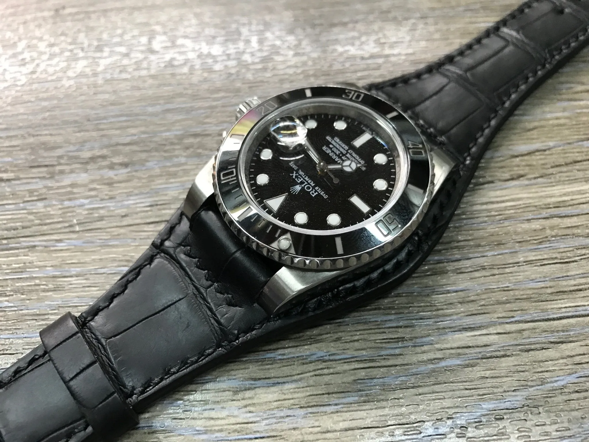 Customer Request - Leather Watch Straps 20mm, Alligator Watch Band, Leather Bund Strap 20mm, 19mm for Rolex, Gift Ideas, Mens Wrist Watchband, Mens Accessories