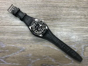 Customer Request - Leather Watch Straps 20mm, Alligator Watch Band, Leather Bund Strap 20mm, 19mm for Rolex, Gift Ideas, Mens Wrist Watchband, Mens Accessories