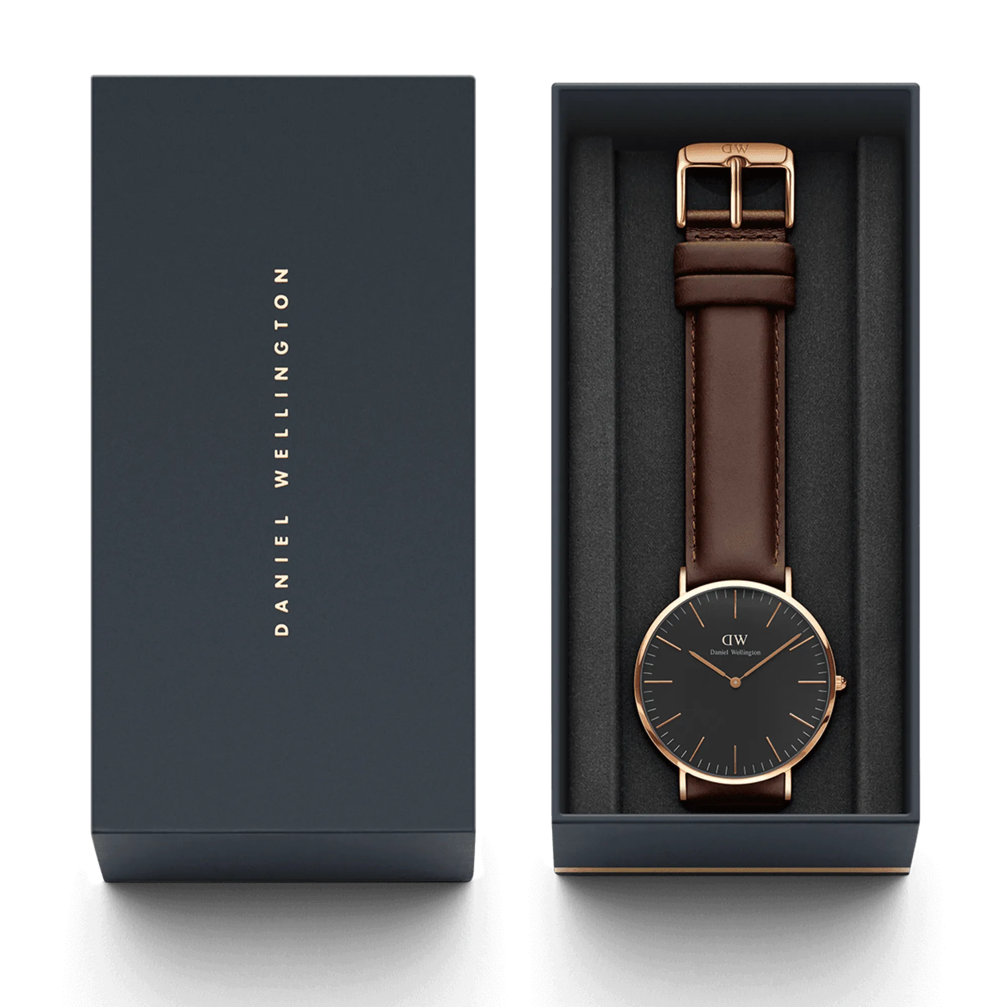 Daniel Wellington Classic 40 Bristol Rose Gold & Black Watch
