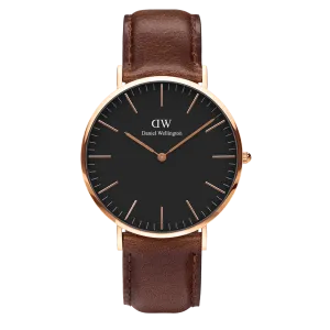 Daniel Wellington Classic 40 Bristol Rose Gold & Black Watch