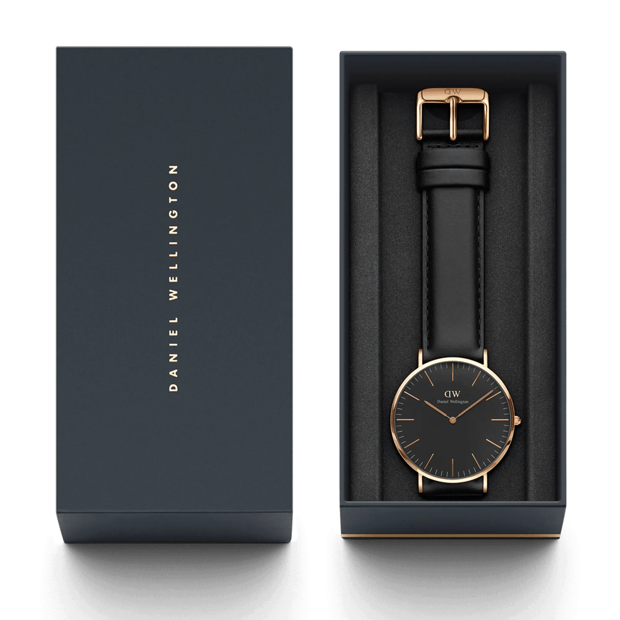 Daniel Wellington Classic 40 Sheffield Rose Gold & Black Watch