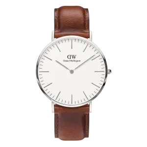 Daniel Wellington Classic 40 St Mawes Silver & White Watch