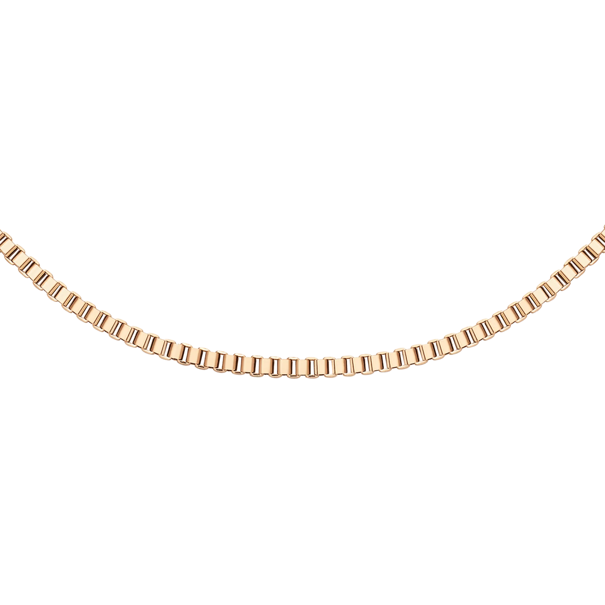 Daniel Wellington Elan Box Chain Necklace Short Rose Gold