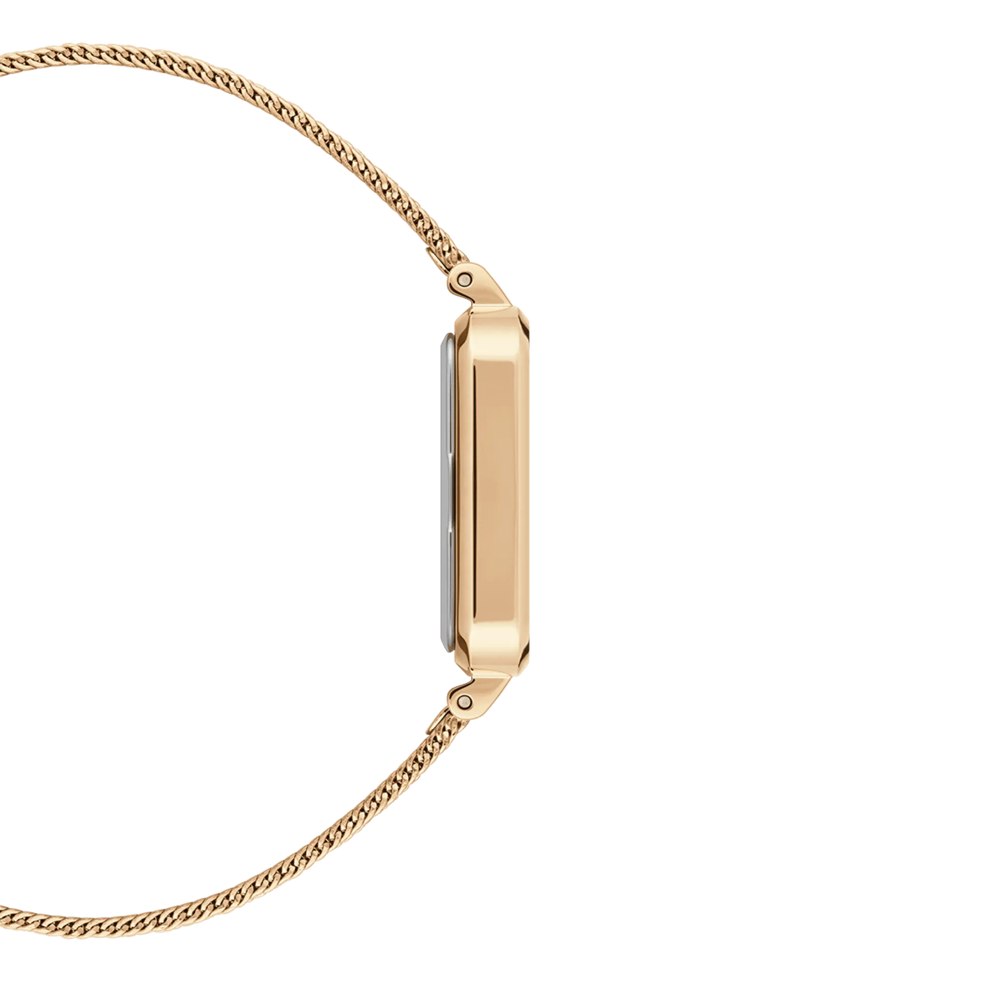 Daniel Wellington Quadro 20X26 Pressed Evergold Gold & White Watch