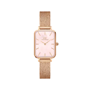 Daniel Wellington Quadro 20X26 Pressed Melrose Rose Gold Mother of Pearl Watch