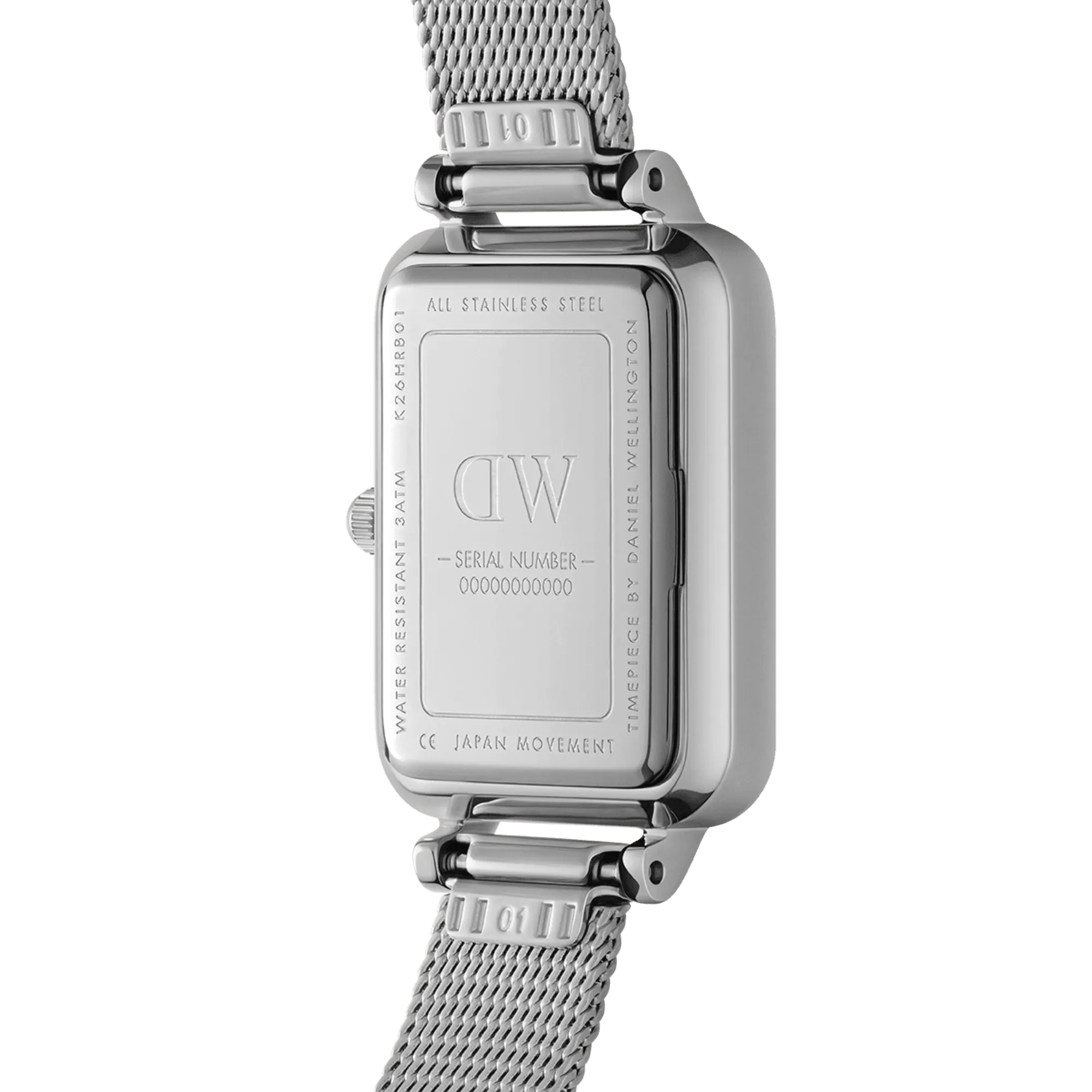 Daniel Wellington Quadro 20X26 Unitone Silver Watch