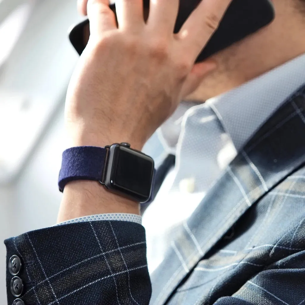 Dark Blue Apple Watch Band