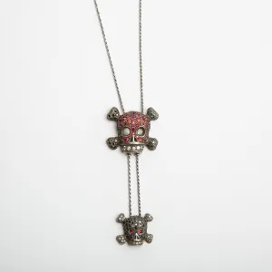 DELFINA DELETTREZ | DIAMOND SKULL LARIAT NECKLACE
