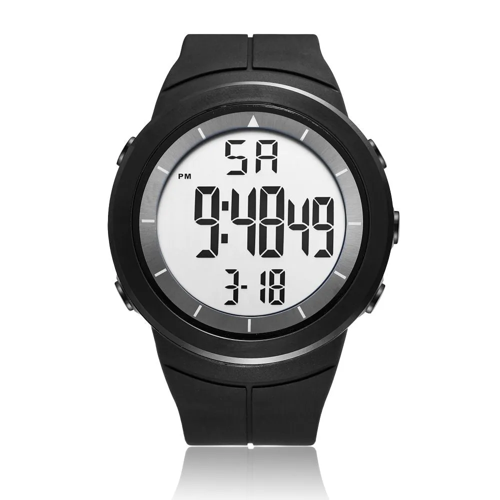 Digital Watches for Men Black 50M Diving Tactical Wristwatch Big Dial Waterproof Electronic Led Military Clocks Alarm Stopwatch