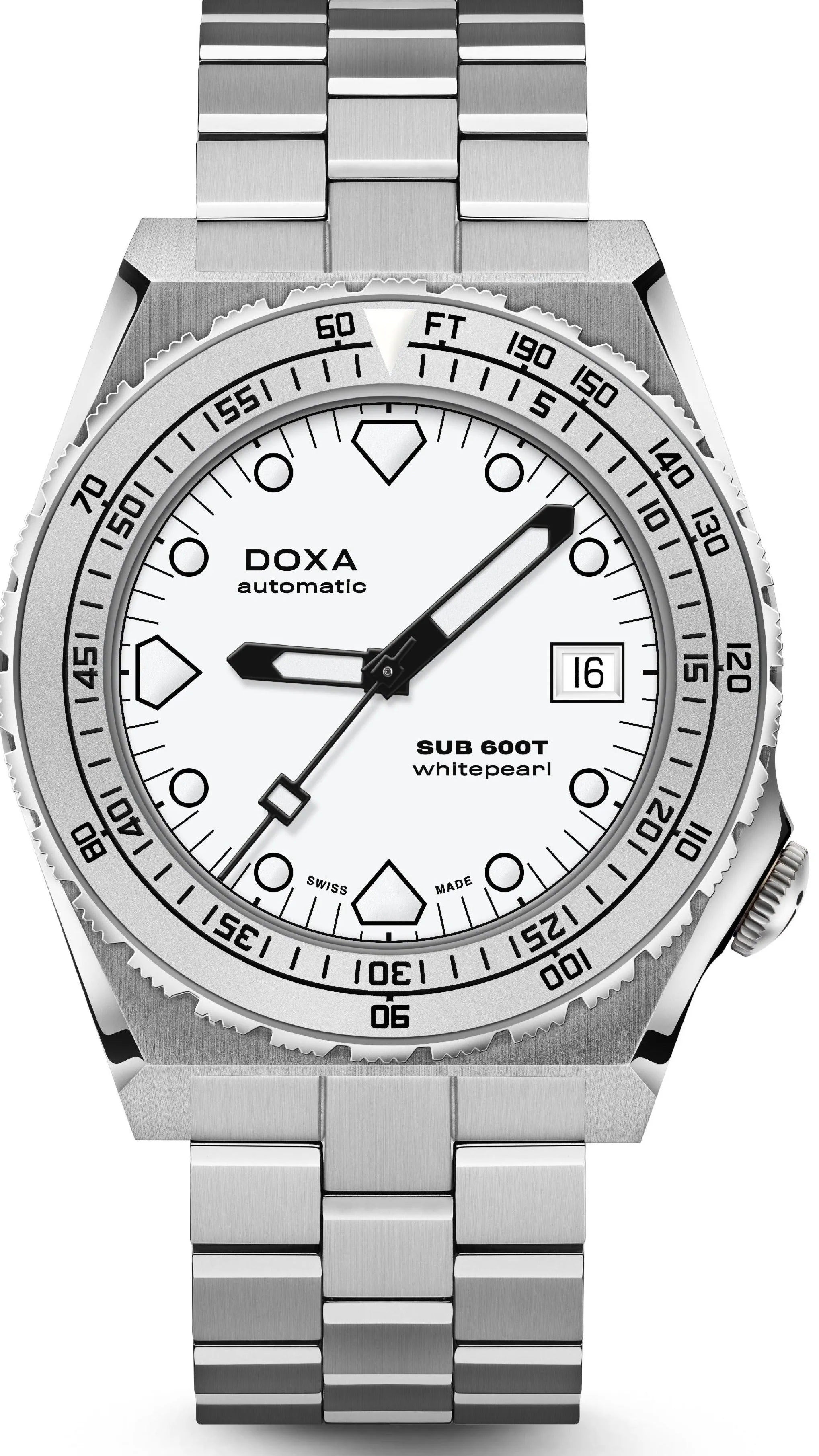 Doxa SUB 600T Whitepearl Bracelet Watch