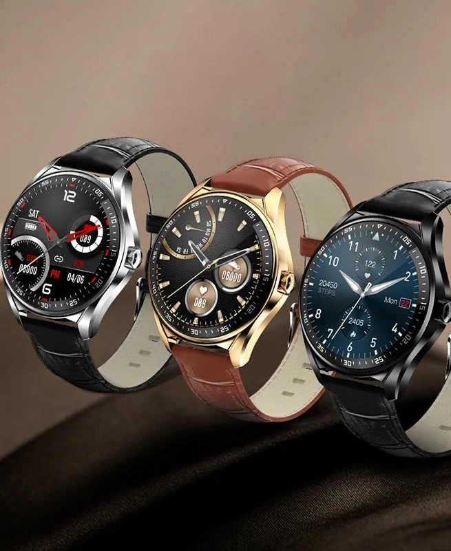 E16 smart band watch 2021 with gloryfit app 22mm leather strap customized wallpaper sport modes calling smart watch