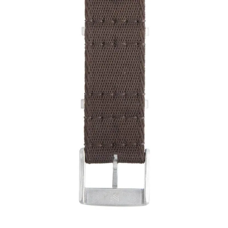Eco-Friendly Nylon Military Watch Strap -  Dark Brown