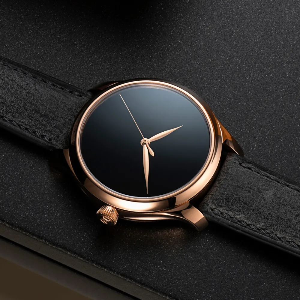 Endeavour Red Gold Centre Seconds Concept Vantablack®