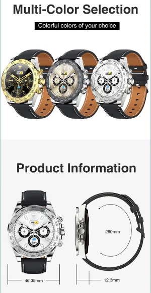 Fashion Luxury Men'S Business Sports Steel Smart Watch-Waterproof Ip68 Wrist-watch