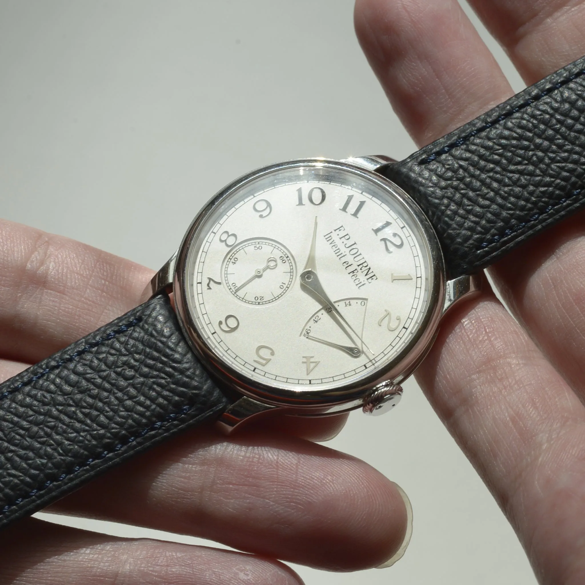 For F.P.JOURNE BLACK GRAINED CALF STRAP