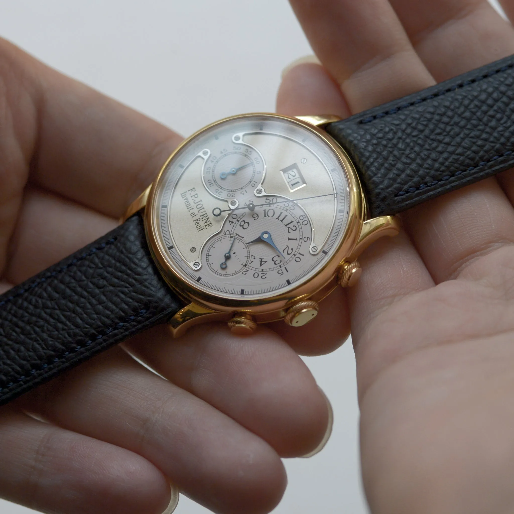For F.P.JOURNE BLACK GRAINED CALF STRAP