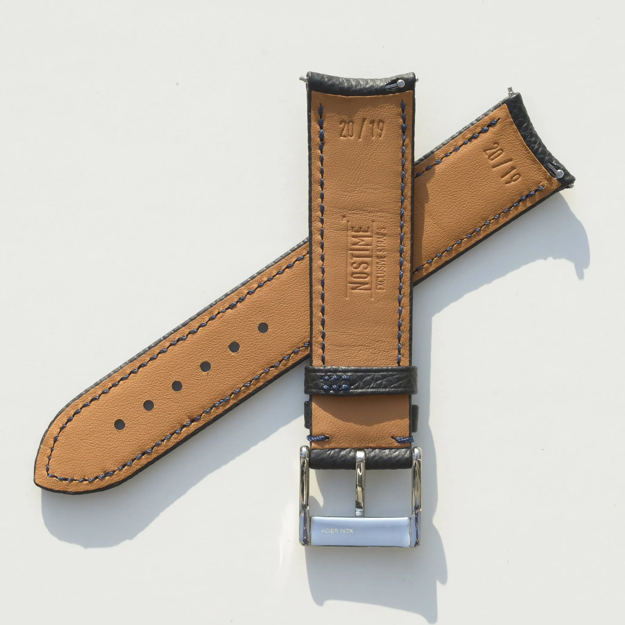 For F.P.JOURNE BLACK GRAINED CALF STRAP