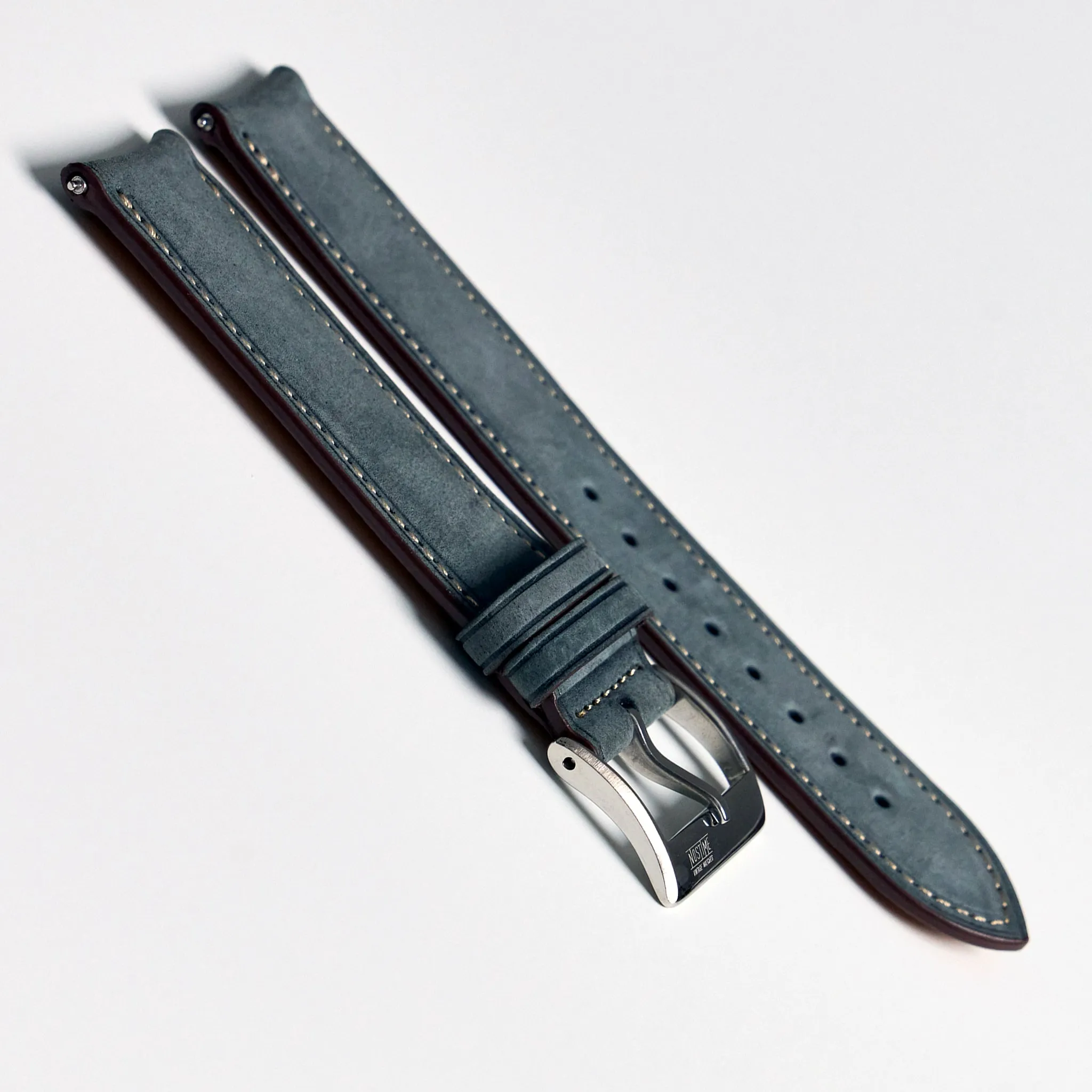 For F.P.JOURNE BLUE GRAY NUBUCK STRAP V2.0