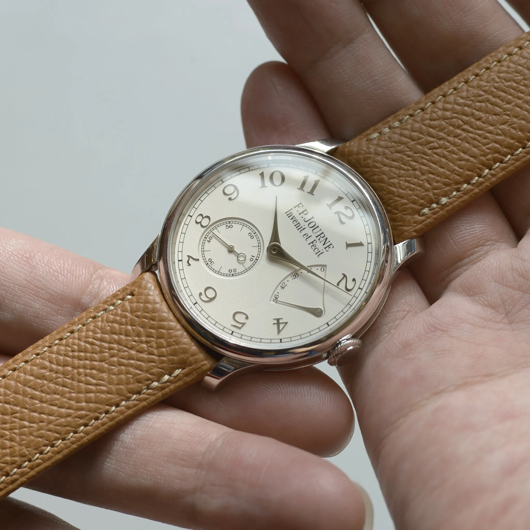 For F.P.JOURNE CAMEL GRAINED CALF STRAP