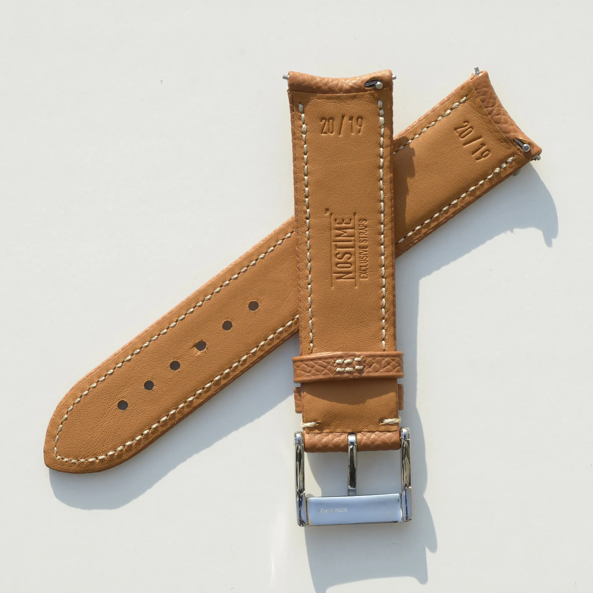 For F.P.JOURNE CAMEL GRAINED CALF STRAP