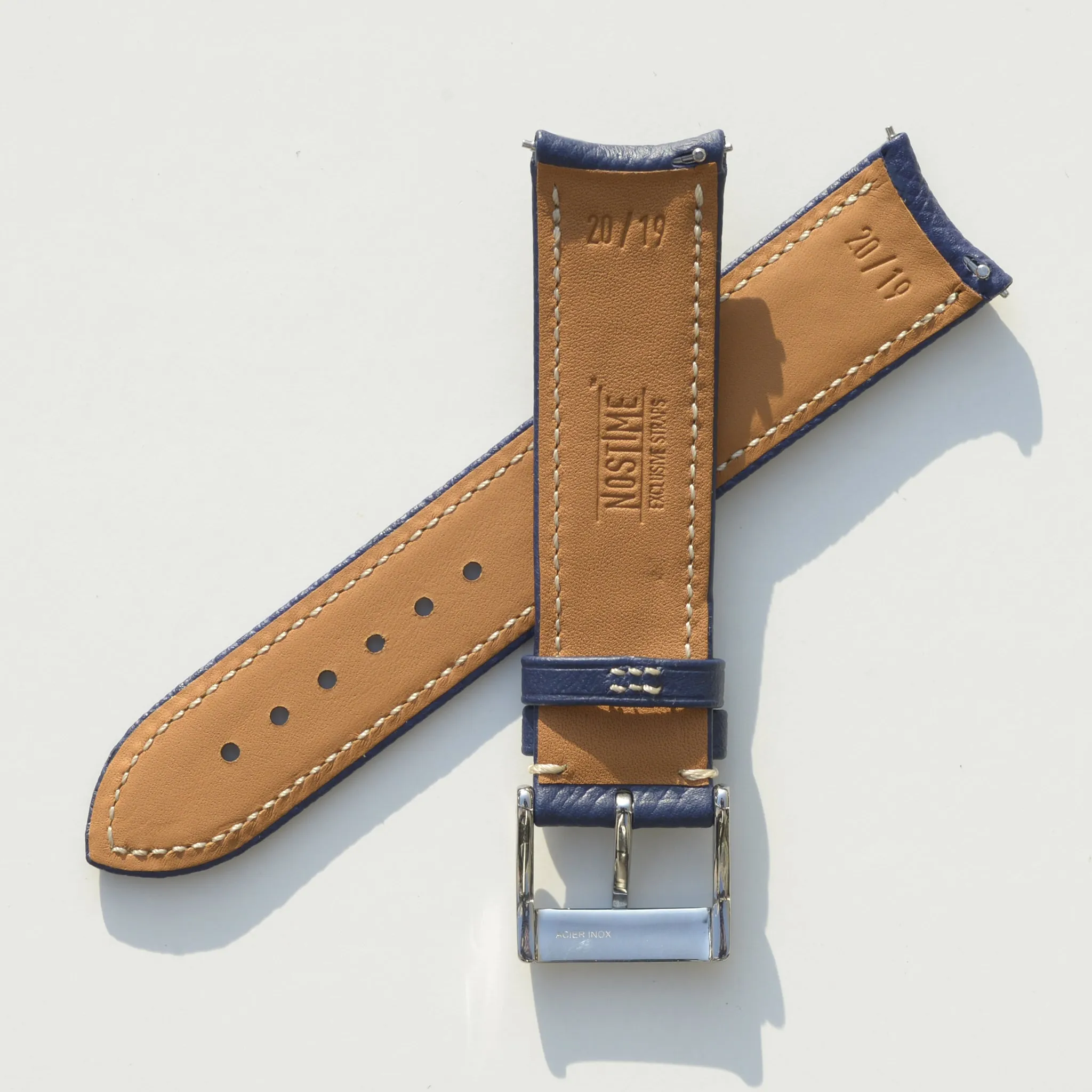 For F.P.JOURNE NAVY GRAINED CALF STRAP V1.0