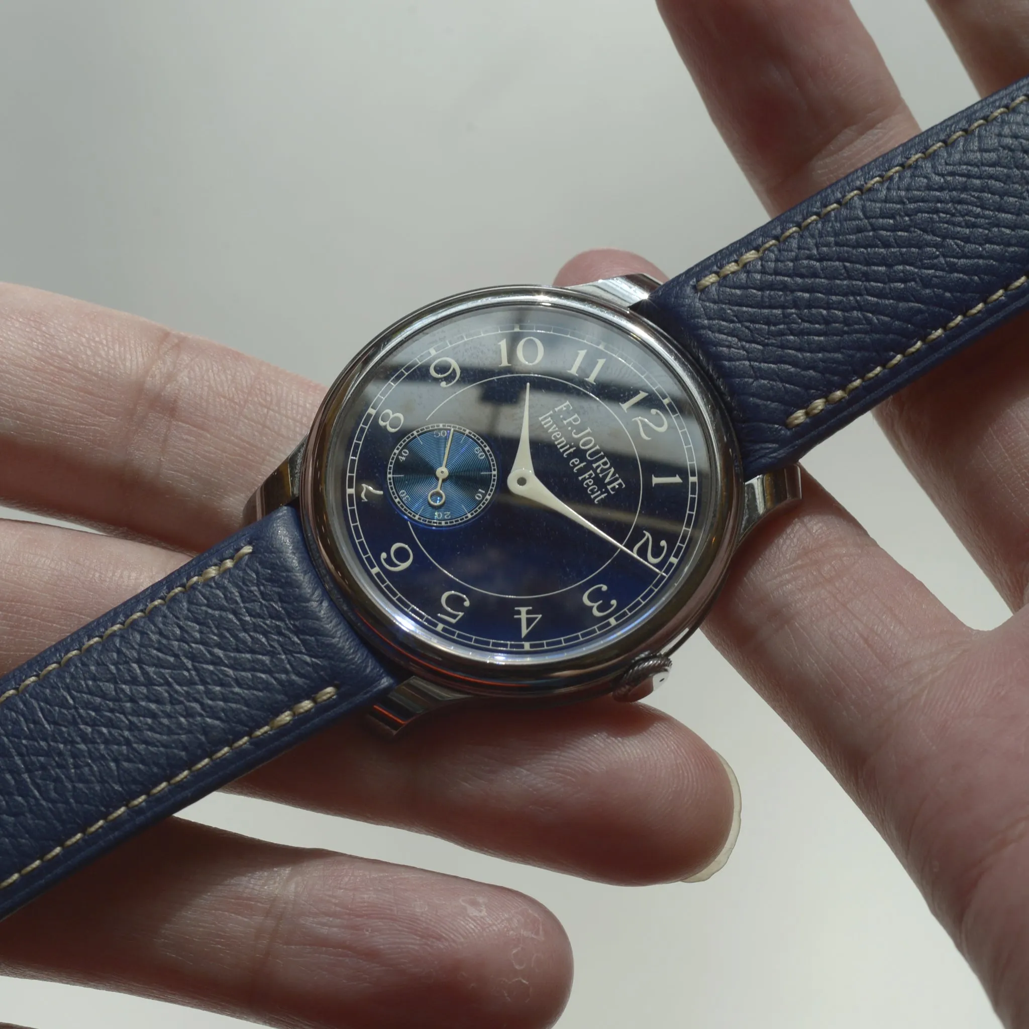 For F.P.JOURNE NAVY GRAINED CALF STRAP V1.0
