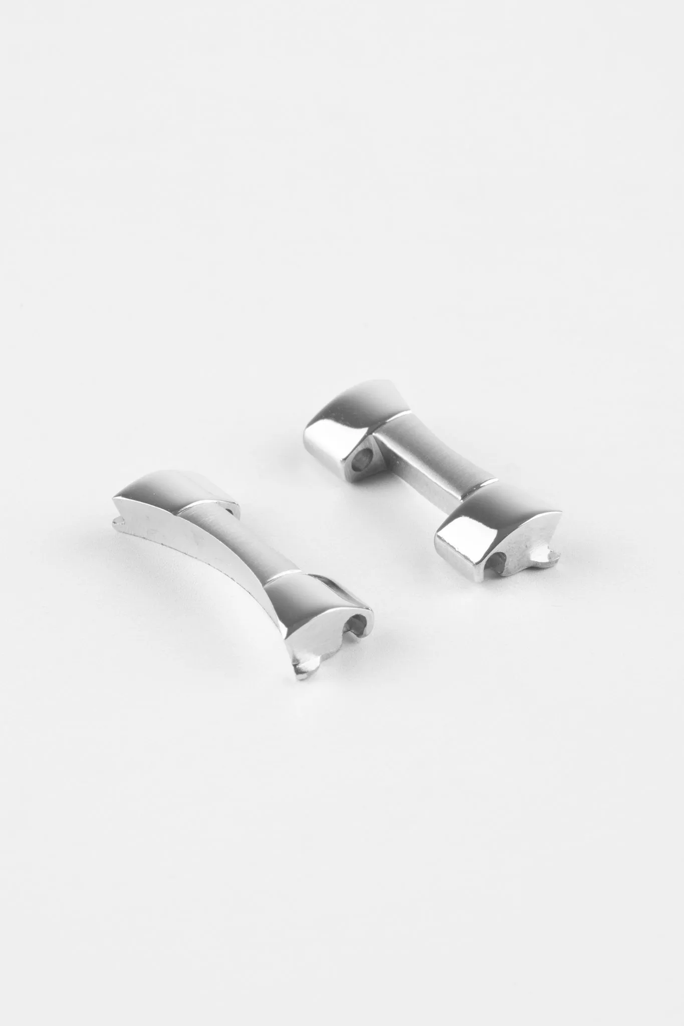 Forstner Additional End Link Pair for FLAT LINK Bracelets - POLISHED/BRUSHED