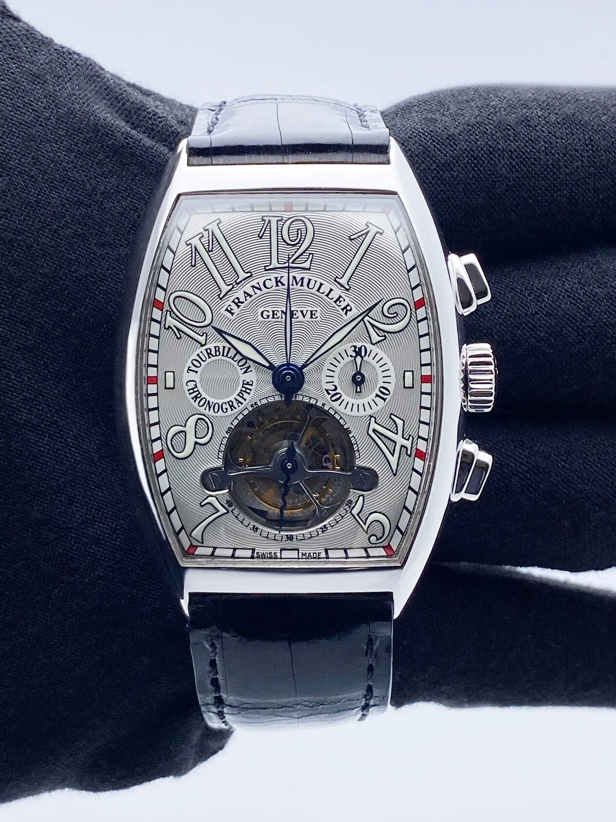 Franck Muller Cintree Curvex 7850CCT Chronograph Tourbillon Mens Watch