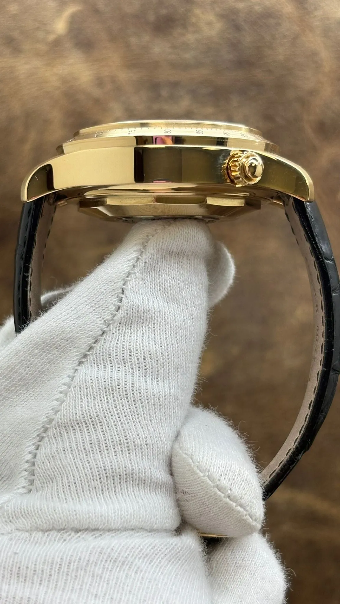Franck Muller Rattrapante 18K Rose Gold L.E 25pcs Endurance 24 Yellow Panda Dial Automatic Men's Watch