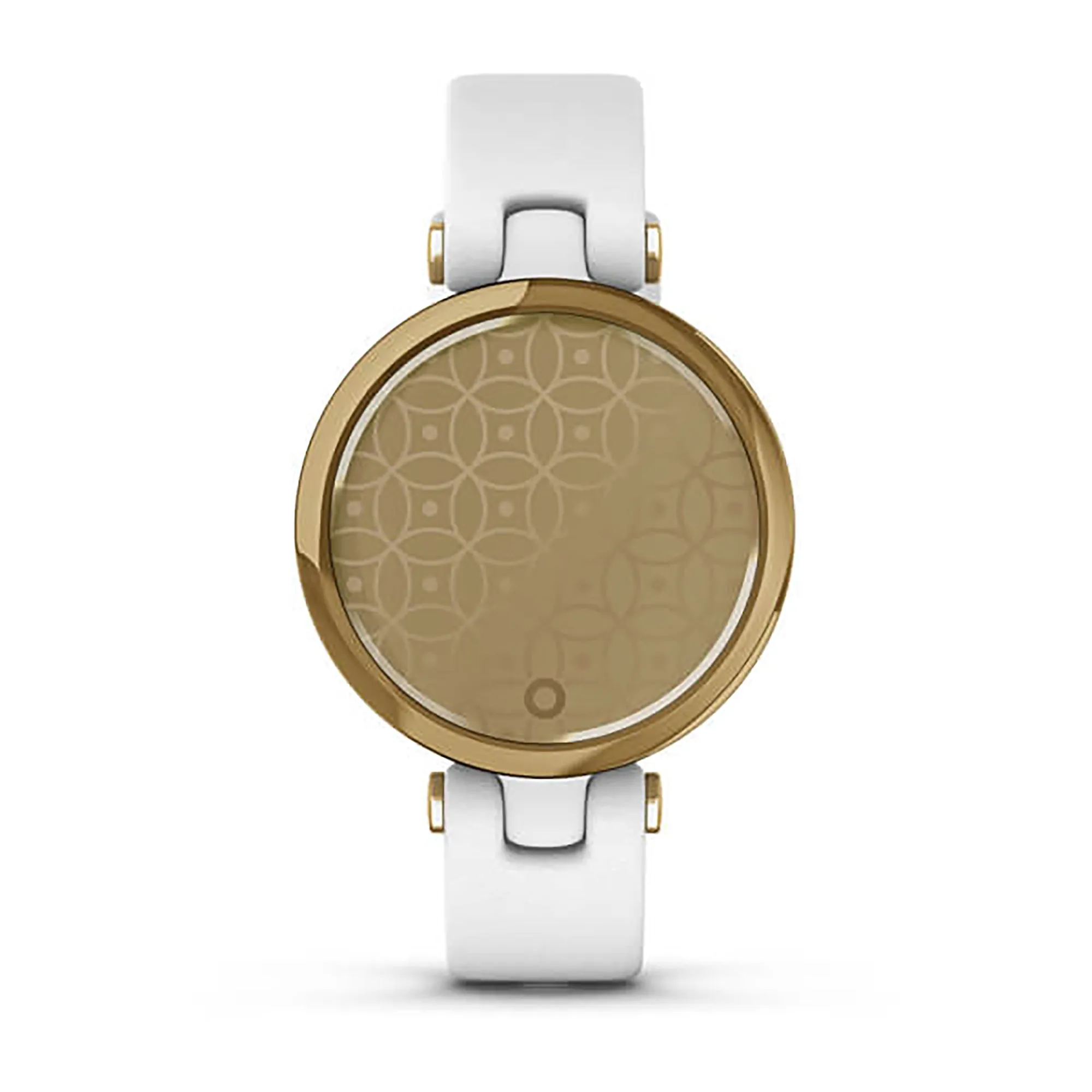 Garmin Lily Leather White Strap Full Color Display Dial Watch - 010-02384-B3