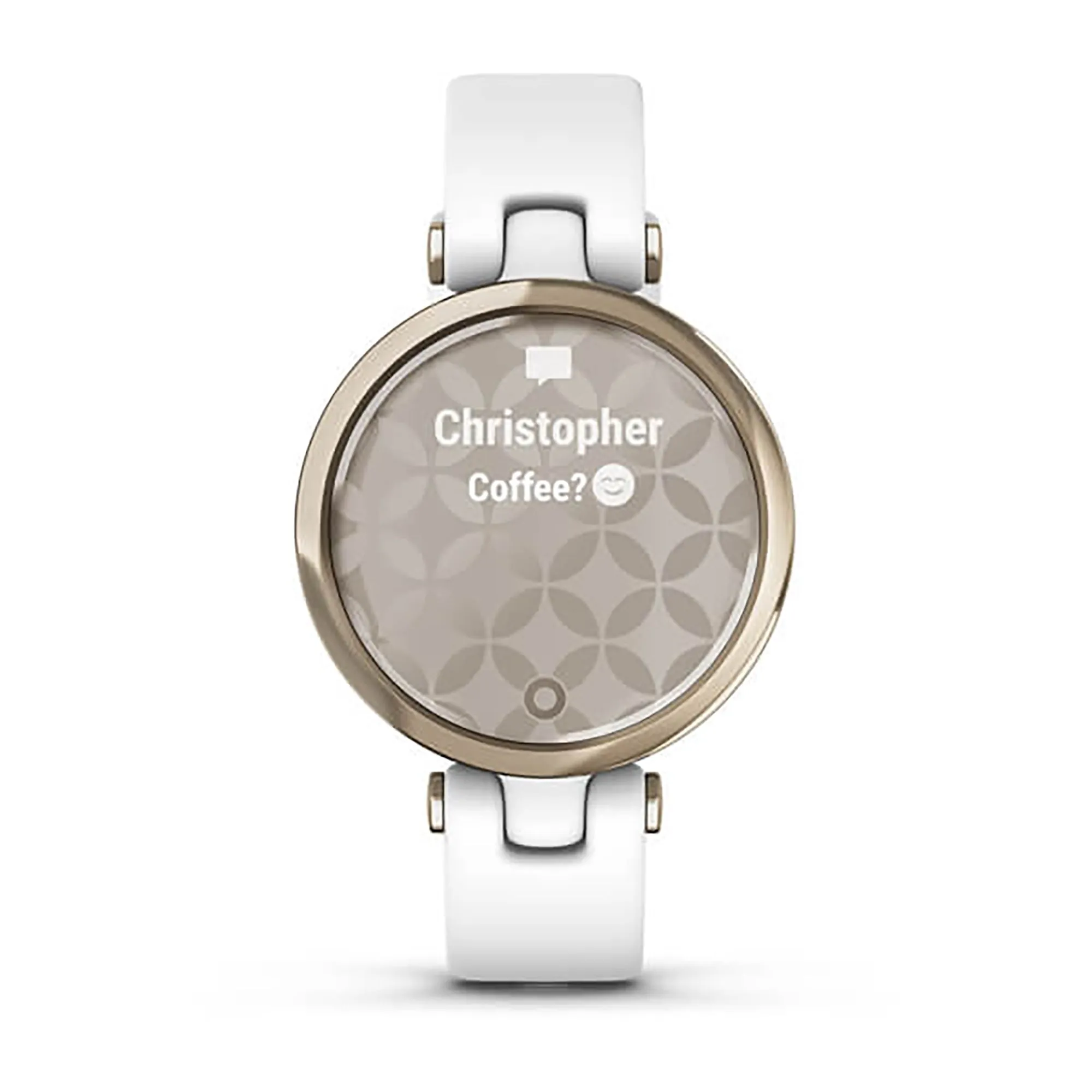 Garmin Lily Silicone White Strap Full Color Display Dial Watch - 010-02384-10
