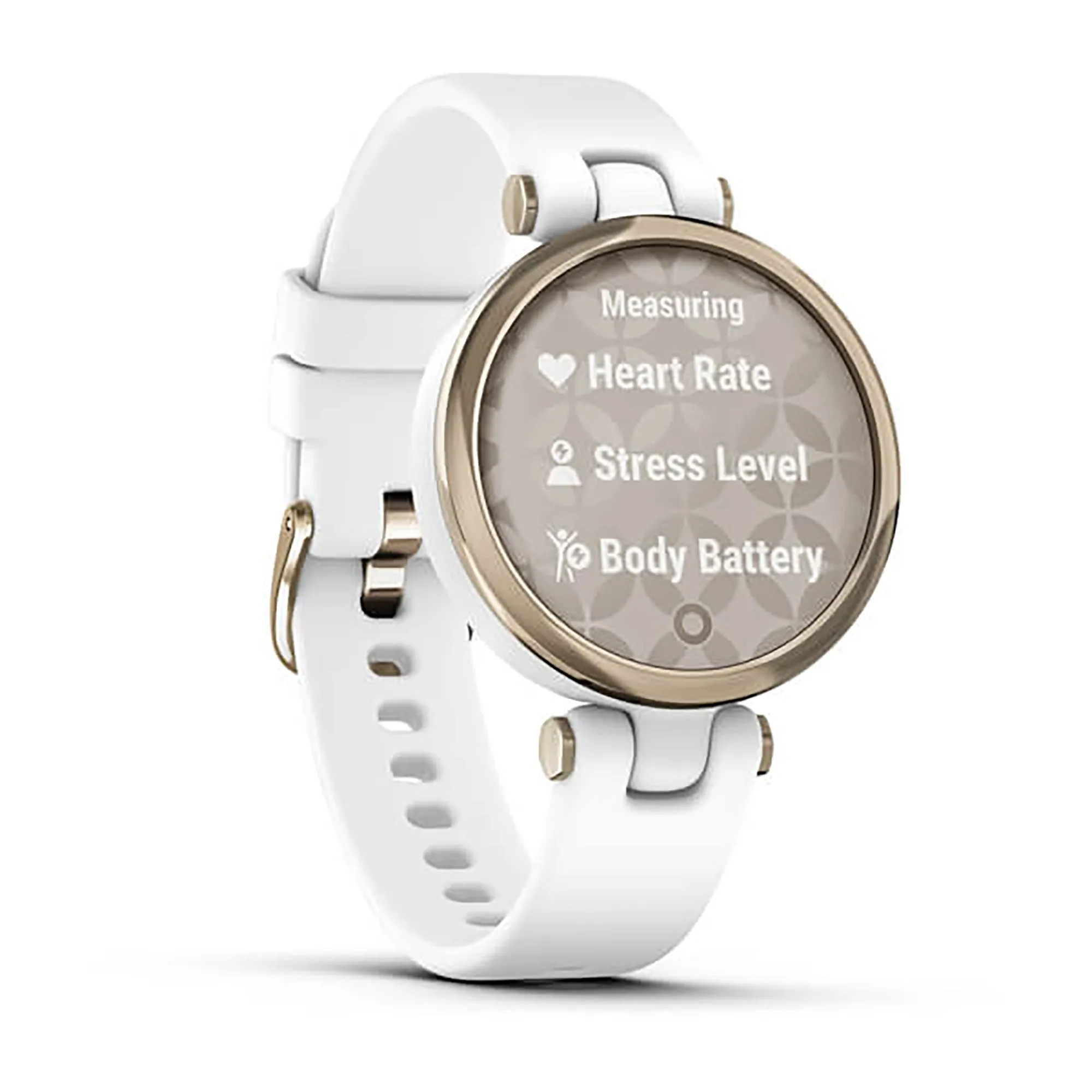 Garmin Lily Silicone White Strap Full Color Display Dial Watch - 010-02384-10