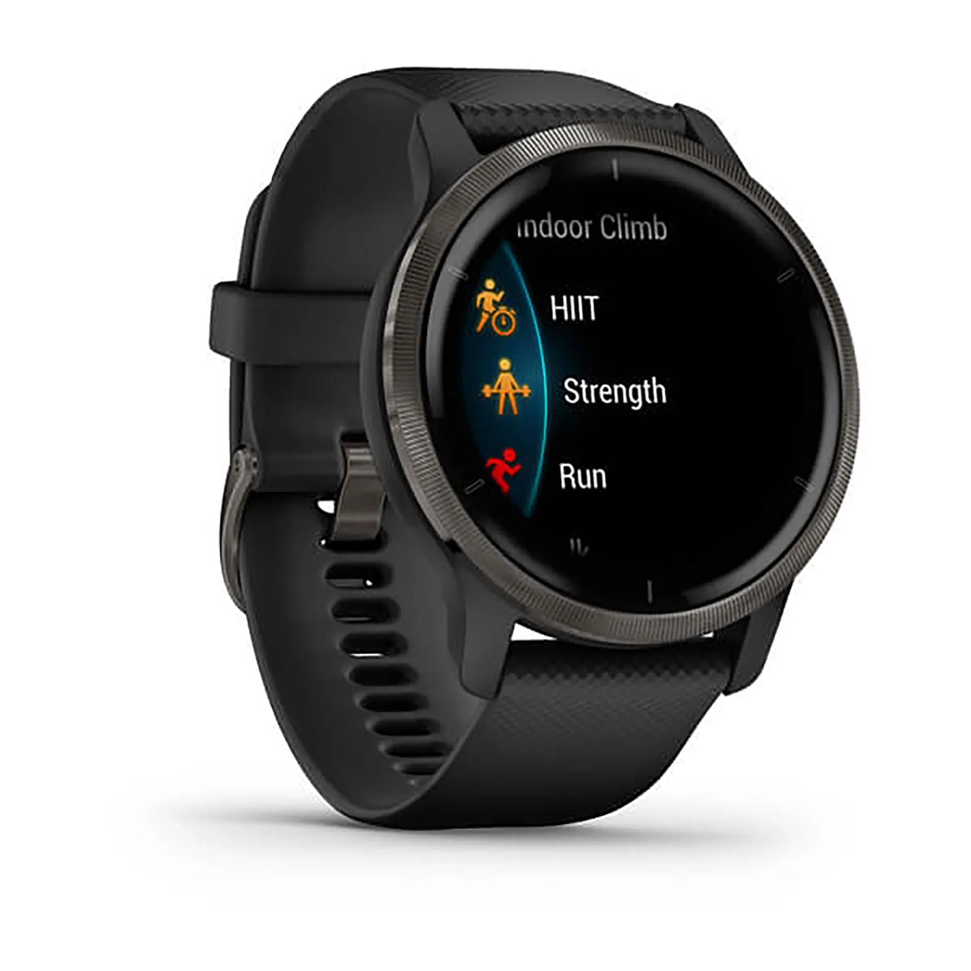 Garmin Venu 2 S Silicone Black Strap Full Color Display Dial Watch - 010-02430-11